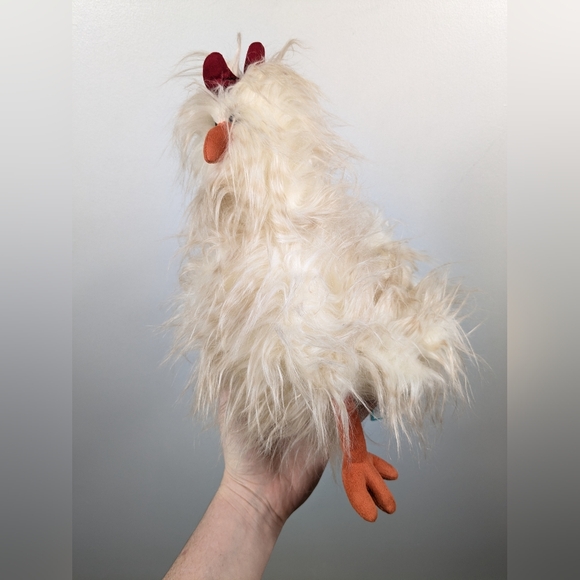 JELLYCAT Chelsea Chicken Soft Plush Toy Rare Retired NEW Long Hair 12" NWT - Picture 4 of 8